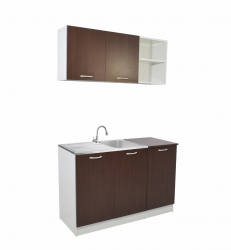 Set Bucatarie haaus Ara Alb/Wenge L 120 cm 