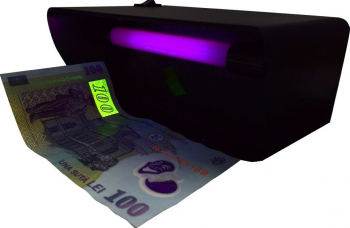 Tester profesional de bancnote cu lampa UV 4W 