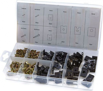 Set autofiletante cu cleme 170 piese