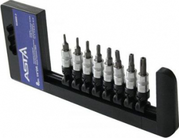 Set bit torx cu locas 1/4 t8-t40 8 piese 