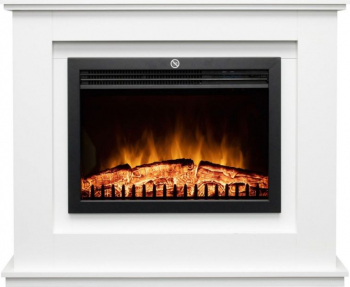 Semineu electric 2000W Home 2 trepte incalzire programabil termostat MDF efect flacara si busteni 
