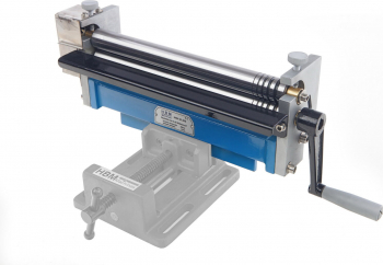 Masina de roluit tabla manuala HBM cu prindere in menghina 2.5 x 300 mm 