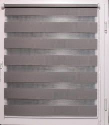 Rolete textile ZEBRA Day and Night Clasic 9 gri inchis 60x190 cm 