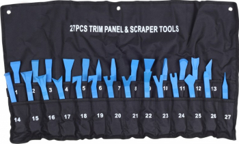 Set scule pentru demontat cleme tapiterii 27 piese 