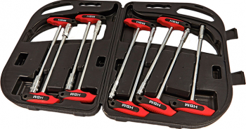 Set tubulare cu maner T HBM 9 piese 6-14 mm 
