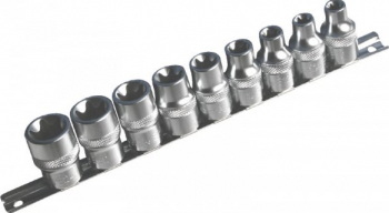 Set tubulare scurte profil e 1/2 10 piese 
