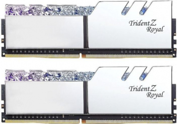 Memorie G.Skill Trident Z Royal RGB Silver 32GB DDR4 3200MHz CL16 1.35v Dual Channel Kit memorii