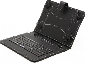 Husa Tableta MRG and reg L-298 7 Inch Cu Tastatura Micro Usb Negru 
