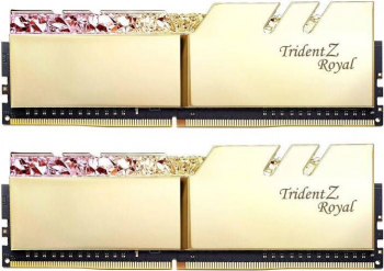 Kit Memorie G.Skill Trident Z Royal RGB Gold 16GB, DDR4-3600MHz, CL18, Dual Channel 