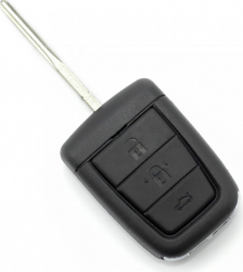 Carcasa cheie cu 3+1 butoane CHEVROLET plastic ABS negru 