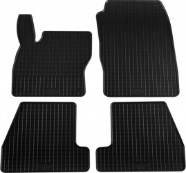 Set 4 covorase auto din cauciuc PETEX negru compatibil cu Ford Focus 03/2011 Focus Turnier 05/2011+ 