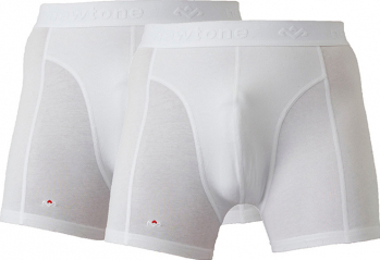Set de boxeri 2 perechi - Newtone - Cu banda elastica cu logo in talie - Alb - S 
