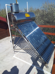 Panou solar apa calda nepresurizat - integral INOX - 150 L 15 tuburi 58/1800