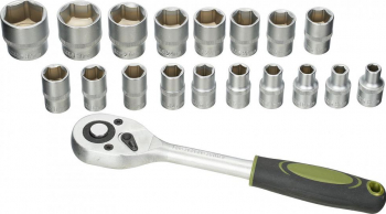 Set chei tubulare 19 piese cheie cu clichet CR-V