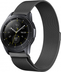 Curea Metalica Milanese Premium MTP Quick Release 22mm Black pentru Samsung Galaxy Watch 46 