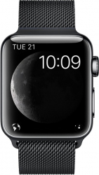 Curea Metalica Milanese Premium MTP Quick Release 44mm Black pentru Apple Watch 