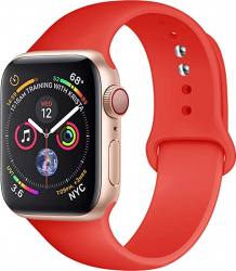 Curea Silicon Premium MTP 44mm Marime S Rose Red pentru Apple Watch 