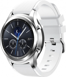 Curea Silicon Premium MTP Quick Release 22mm Alb pentru Samsung Galaxy Watch 46 