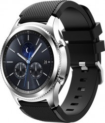 Curea Silicon Premium MTP Quick Release 22mm Negru pentru Samsung Galaxy Watch 46 