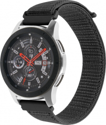 Curea Textila Premium MTP Red Black 22mm pentru Samsung Galaxy Watch 46mm 