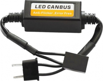 Anulator eroare destinat kiturilor LED H7 plug and play voltaj 9 16 V negru