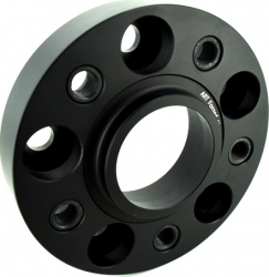 Distantier Compatibil BMW 5x120 74 1-72 1 30mm negru + 5 prezoane M14x1.5x28mm 