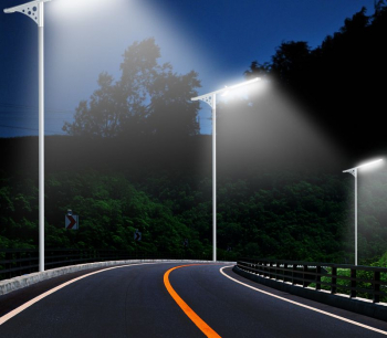 Lampa LED stradala IP65 lumina alba pure white 50W baterie LI-ION material aliaj din aluminiu certificare CE/FCC/ROHS 