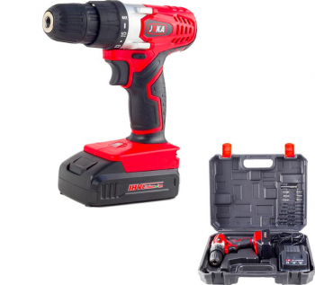 Masina de gaurit insurubat cu impact cu acumulator LI-ION 18V JOKA 550RPM 1 aculumator 18V Li-Ion si sistem de incarcare rapida 1 ora si 