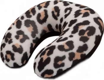 Perna cervicala lavabila bumbac/poliester dimensiuni 30 x 25 cm culoare imitatie tigru