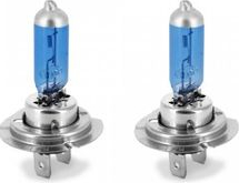 Set 2 becuri halogen 12V H7 100W + 109 intensitate Alb Xenon sticla Quartz