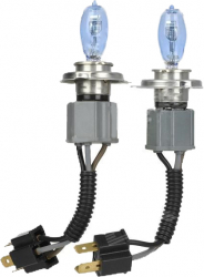 Set 2 becuri imitatie xenon HOD H4 P43 100W 12V Motor Starter 