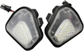 Set 2 lampa LED oglinda lumina exterioara Motor Starter 6500K compatibil VW Passat CC 2009-2012 Eos 2009-2011 Santana 2011 Scirocco 2009 