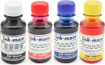 Set cerneala refill foto DYE pentru imprimantele Epson seria L 4 culori - Black Cyan Yellow Magenta 100 mlculoare