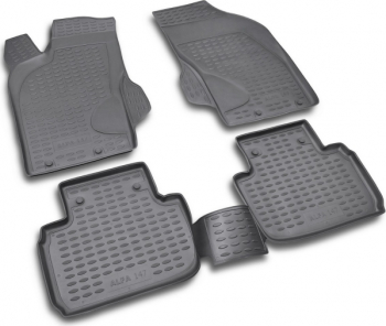 Set covorase cauciuc negre tip tavita 3D Premium/personalizat compatibil Alfa Romeo 147 12/2000 - 2010 