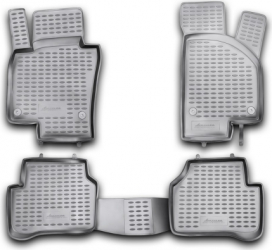 Set covorase cauciuc negre tip tavita Premium compatibil VW Passat B7 2011-2015 