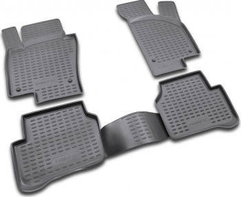 Set covorase cauciuc negre tip tavita Premium/personalizate compatibil VW Passat CC 02/2009 - prezent 