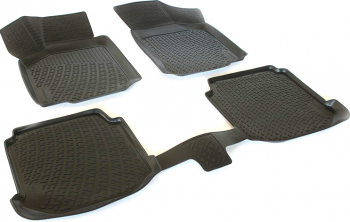 Set covorase cauciuc negre tip tavita Premium compatibil VW Touareg I 10/2002-2010 