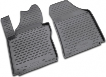 Set covorase negre tip tavita Premium compatibil VW Caddy camioneta 10/2007-2014 