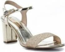 Sandale Elegante Toc Argintiu 36 