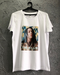 Tricou dama billie eilish alb S 