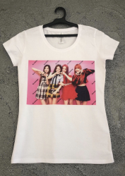 Tricou dama blackpink alb S 