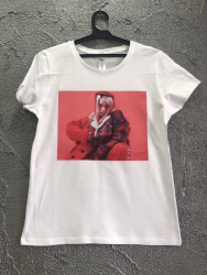 Tricou red dama billie eilish alb s 