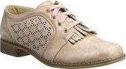 Pantofi Femei Piele Perforata 40 Gold 