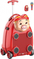 Troler muzical pentru copii Happy Piggy 