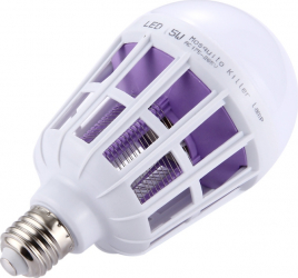 Set 2 Becuri LED Anti Insecte cu lumina alba naturala puternica 15W - Bec 2in1 Cu Lampa UV Impotriva Insectelor