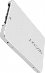 Adaptor 2.5 inch SATA la M.2 SATA SSD Axagon RSS-M2SD Aluminiu Compatibil SSD M.2 NGFF 2230/2242/2260/2280 Argintiu