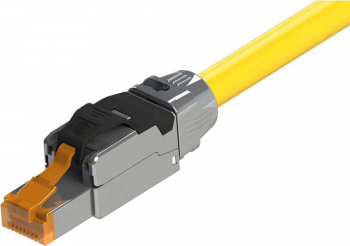 Cablu de retea RJ45 SFTP PiMF Cat.8 LSOH fir solid Galben 3m Roline 21.15.1853 