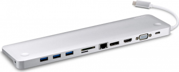 Docking station USB-C multiport (HDMI VGA Displayport cititor de carduri RJ 45) cu alimentare PD ATEN UH3234 