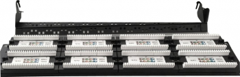 GEMBIRD NPP-C548CM-001 Gembird 19 patch panel 48 port 2U cat.5e with rear cable management black 