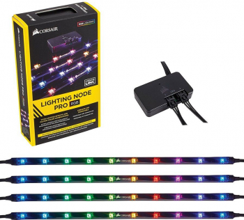 Kit iluminare LED RGB Corsair Lighting Node PRO include controller si 4 benzi LED RGB CL-9011109-WW 